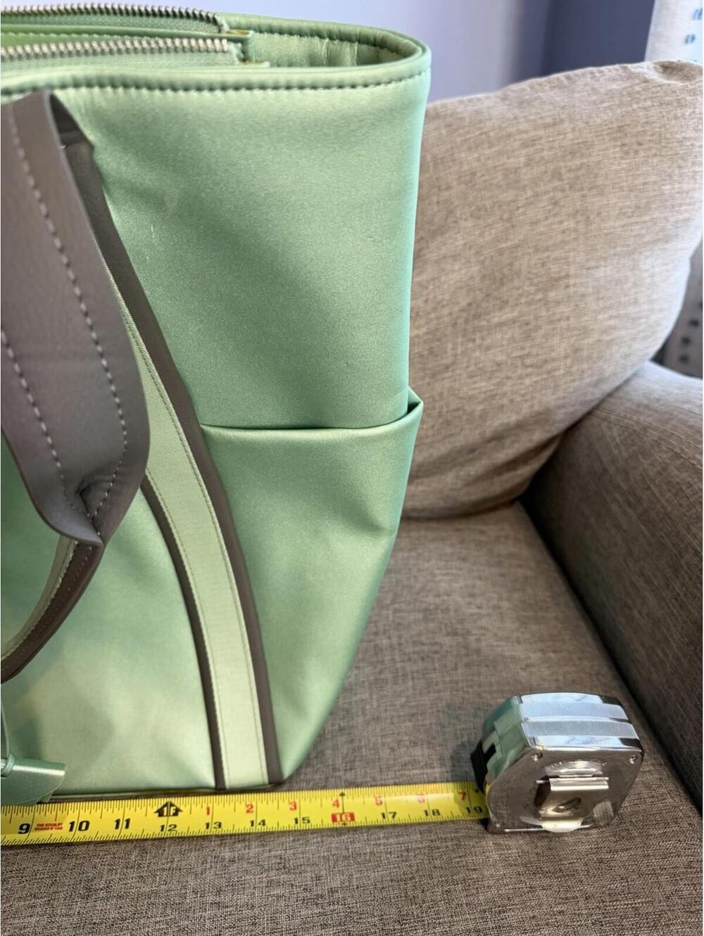 Vessel Signature Baseline Tennis Bag Neo Mint Green Dust Bag Vegan Leather - Picture 11 of 12